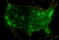 Thumbnail of basic US Population map, 2010