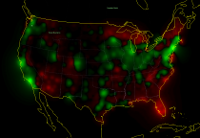 Thumbnail of US housing vacancies map, 2010